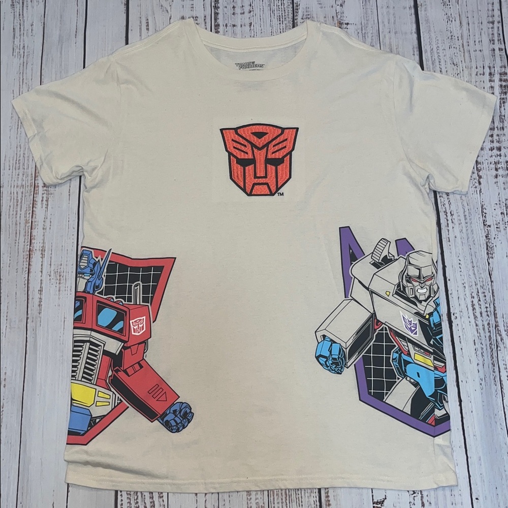 Hasbro Transformers Cream Tee with Red Graphic